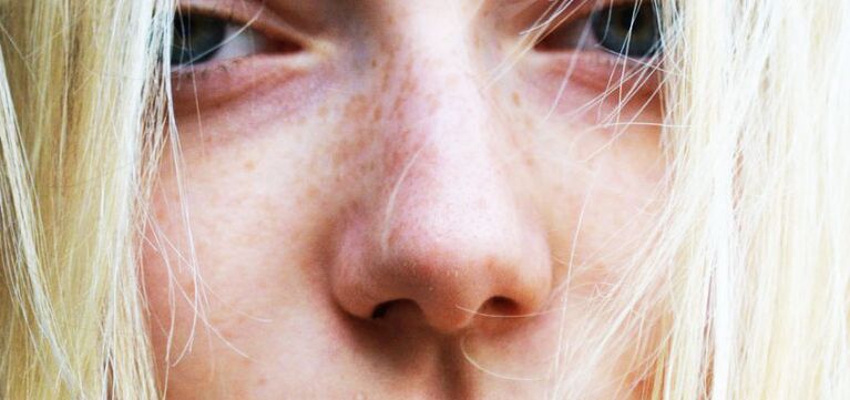 woman nose